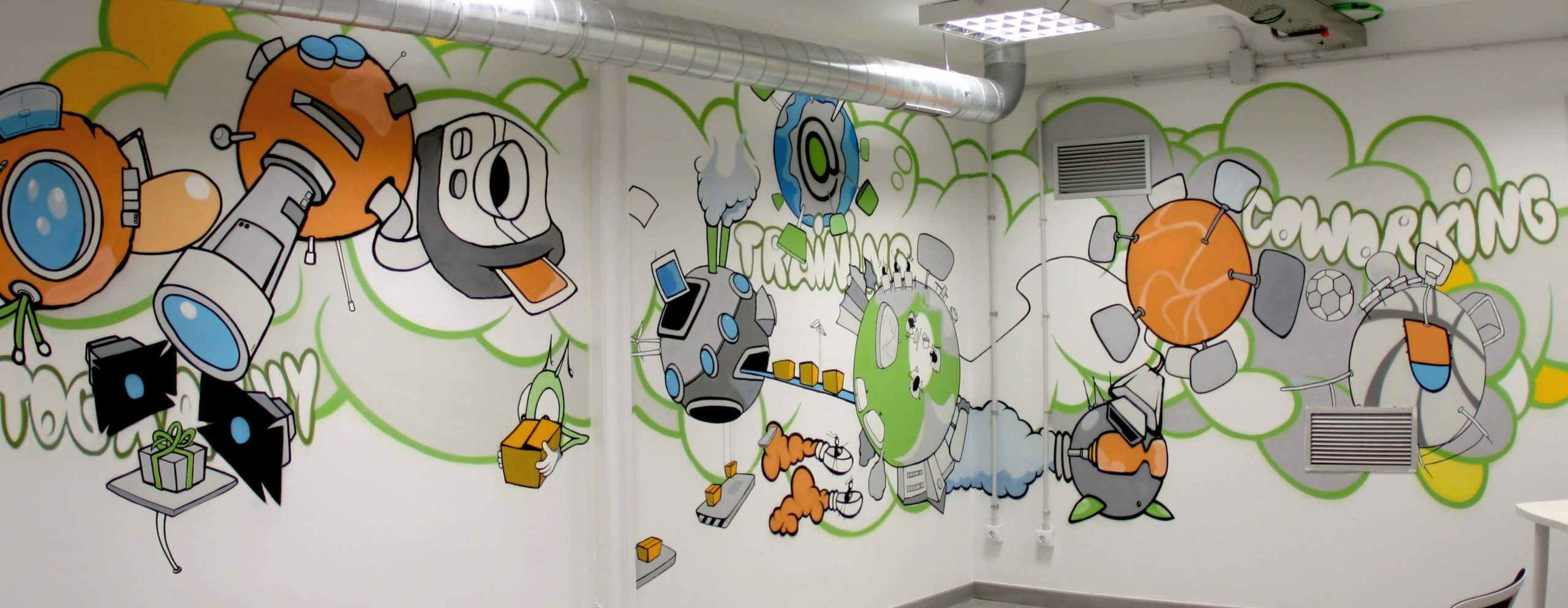 Las paredes de CoworkingC